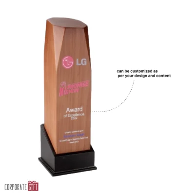 Buy Wooden Glory Trophy - 106 in bulk for Corporate Gifting | Corporate Gyft