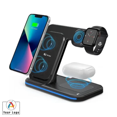 Buy Marvel 3 In 1 Fast Wireless Charger in bulk for Corporate Gifting | Corporate Gyft