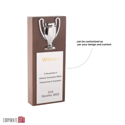 Buy Royal Silver Nature Inspired Trophy - 114 in bulk for Corporate Gifting | Corporate Gyft