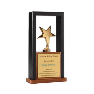 Buy The Celestial Wooden Trophy - 131 in bulk for Corporate Gifting | Corporate Gyft