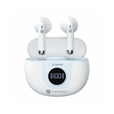 Buy Portronics Harmonics Twins S8 Wireless Earbuds in bulk for Corporate Gifting | Corporate Gyft