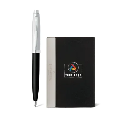 Buy Sheaffer 100 Ballpoint Pen and Card Holder Gift Set in bulk for Corporate Gifting | Corporate Gyft