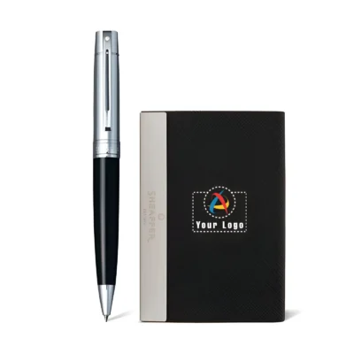 Buy Sheaffer 300 Ballpoint Pen and Card Holder Gift Set in bulk for Corporate Gifting | Corporate Gyft