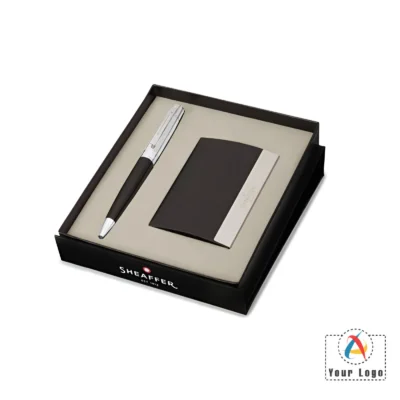 Buy Sheaffer 300 Ballpoint Pen and Card Holder Gift Set in bulk for Corporate Gifting | Corporate Gyft