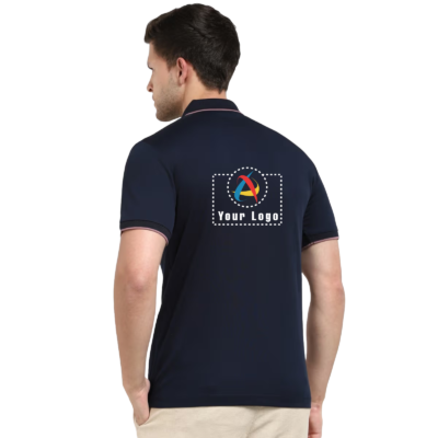 Buy Selected Homme Navy Blue Polo T-Shirt in bulk for Corporate Gifting | Corporate Gyft