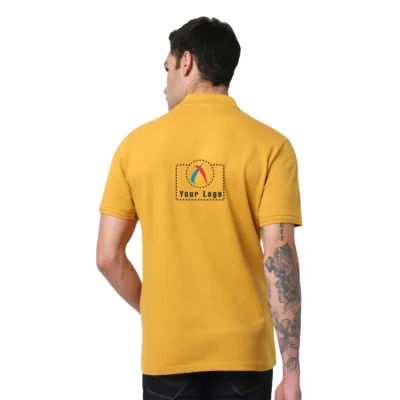 Buy Selected Homme Yellow Structured Polo T-Shirt in bulk for Corporate Gifting | Corporate Gyft