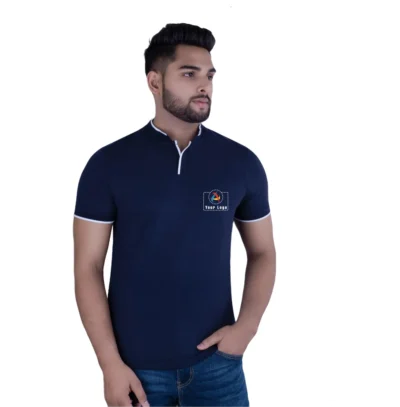 Buy UCB Jonny Collar Navy Blue Polo T-Shirt in bulk for Corporate Gifting | Corporate Gyft