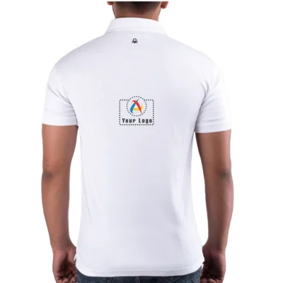 Buy UCB Supima White Cotton Polo T-Shirt in bulk for Corporate Gifting | Corporate Gyft