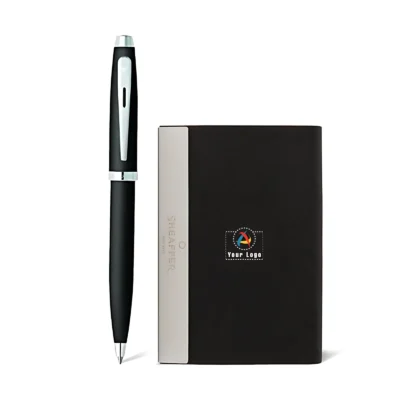 Buy Sheaffer 100 Pen and Business Card Holder Gift Set in bulk for Corporate Gifting | Corporate Gyft