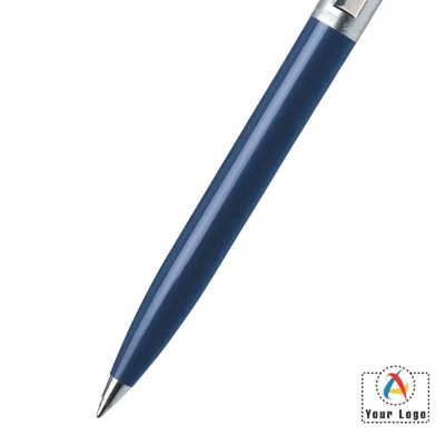 Buy Sheaffer Sentinel Blue Chrome Ballpoint Pen in bulk for Corporate Gifting | Corporate Gyft