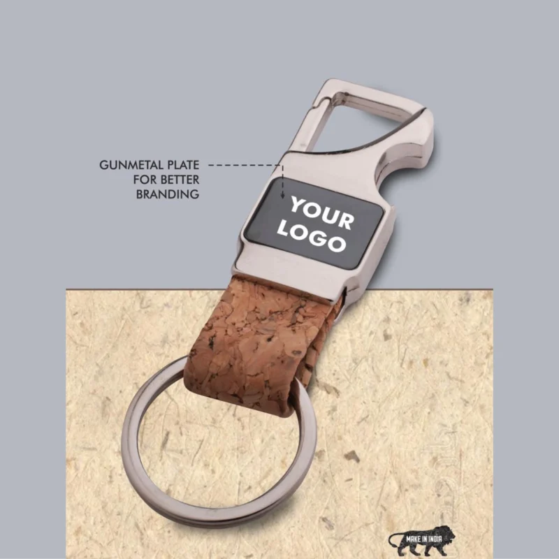 Buy Cork Keychain with Bottle Opener in bulk for Corporate Gifting | Corporate Gyft