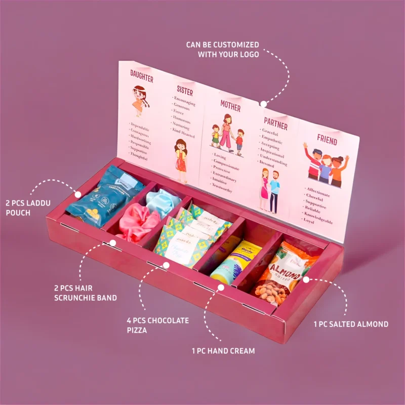 Buy Women's Day 5 Flap Box in bulk for Corporate Gifting | Corporate Gyft