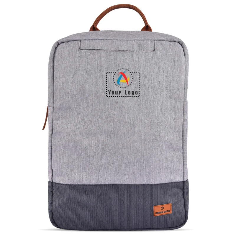 Buy Deux Classic Grey Laptop Backpack in bulk for Corporate Gifting | Corporate Gyft