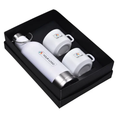 Buy Camper White Drinkware Gift Set in bulk for Corporate Gifting | Corporate Gyft