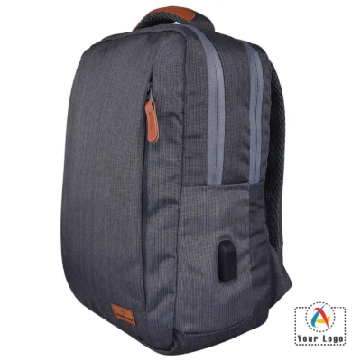 Buy Nexus Lifestyle Grey Laptop Backpack in bulk for Corporate Gifting | Corporate Gyft