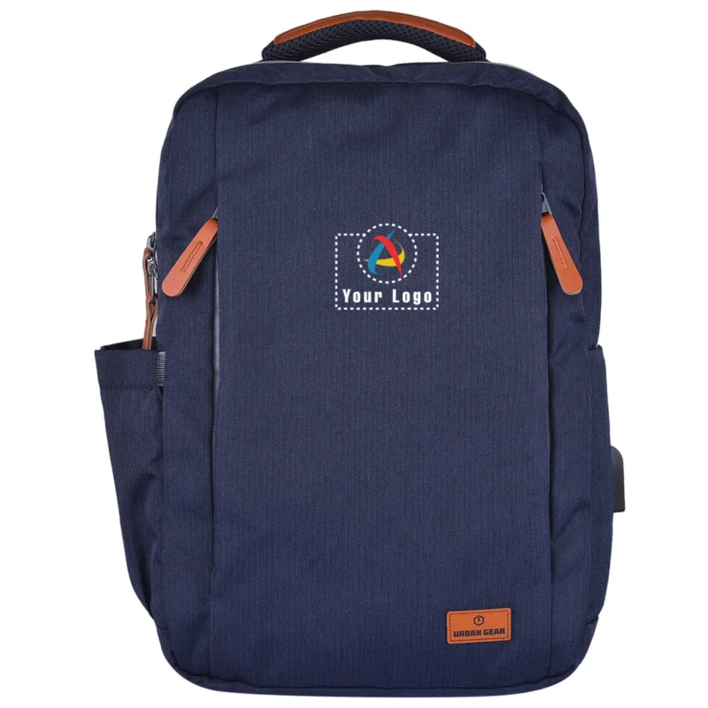 Buy Nexus Lifestyle Navy Blue Laptop Backpack in bulk for Corporate Gifting | Corporate Gyft