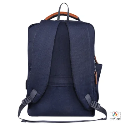 Buy Nexus Lifestyle Navy Blue Laptop Backpack in bulk for Corporate Gifting | Corporate Gyft