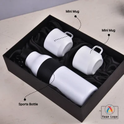 Buy White Orion Drinkware Set in bulk for Corporate Gifting | Corporate Gyft