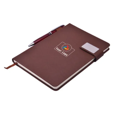 Buy Capri Brown Notebook in bulk for Corporate Gifting | Corporate Gyft