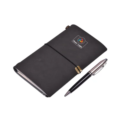 Buy Traveller Black Gift Set in bulk for Corporate Gifting | Corporate Gyft