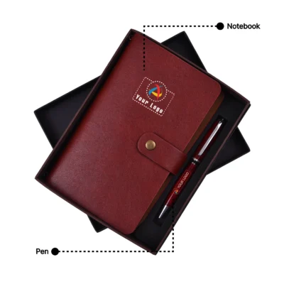 Buy Traveller 2-In-1 Maroon Gift Set in bulk for Corporate Gifting | Corporate Gyft