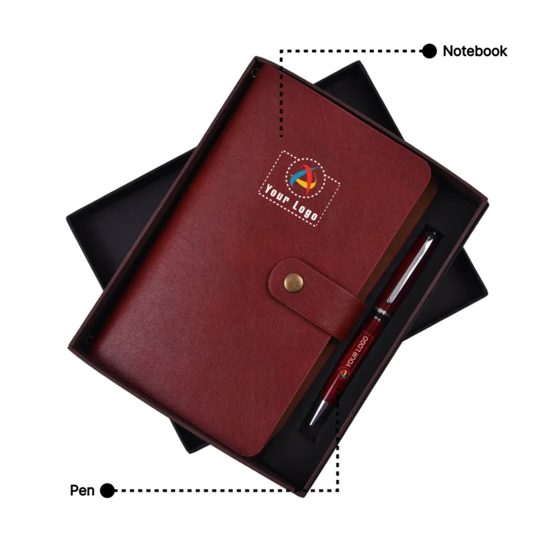 Buy Traveller 2-In-1 Maroon Gift Set in bulk for Corporate Gifting | Corporate Gyft