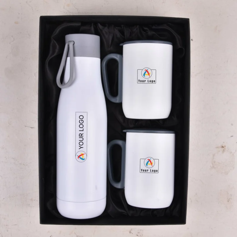 Buy Zen White Drinkware Set in bulk for Corporate Gifting | Corporate Gyft