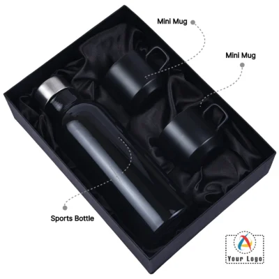 Buy Zeta Drinkware Black Kit Set in bulk for Corporate Gifting | Corporate Gyft