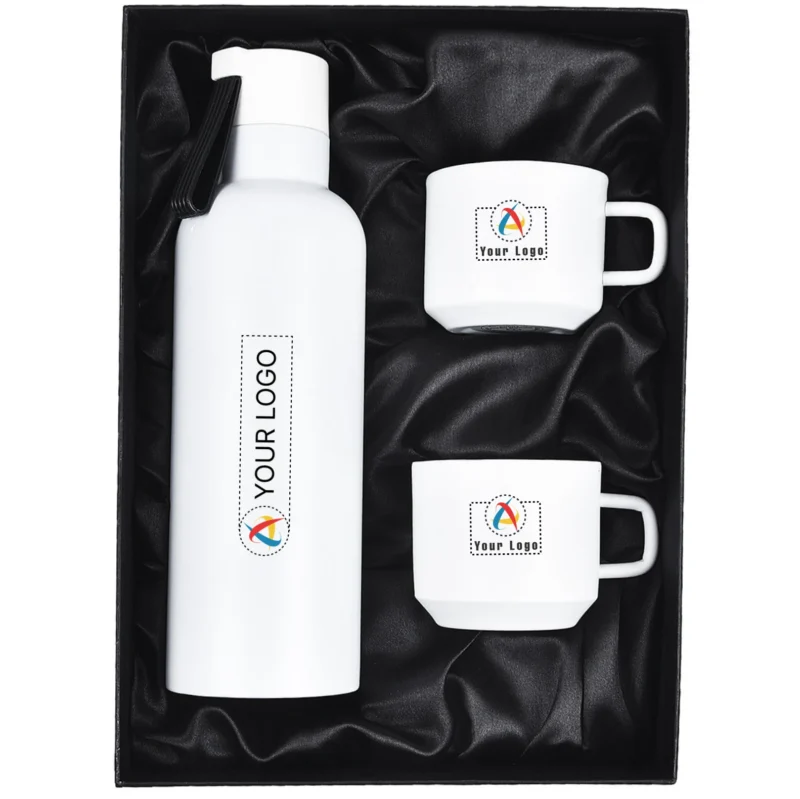 Buy Zeta Drinkware White Kit Set in bulk for Corporate Gifting | Corporate Gyft