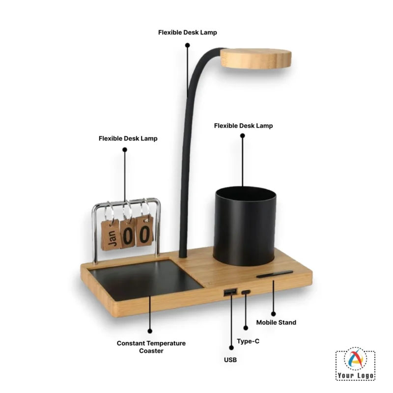 Buy Auburn 6-In-1 Desk Utility in bulk for Corporate Gifting | Corporate Gyft