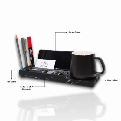 Buy Brik Concrete Desk Organizer in bulk for Corporate Gifting | Corporate Gyft