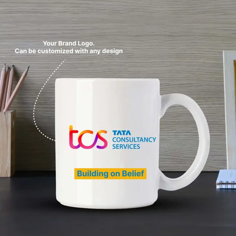 White Custom Ceramic Coffee Mug