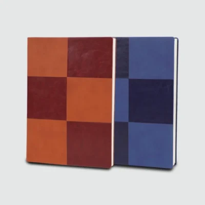 Buy Checkered Two-Tone Notebook in bulk for Corporate Gifting | Corporate Gyft