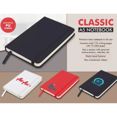 Buy Classic A5 Notebook in bulk for Corporate Gifting | Corporate Gyft