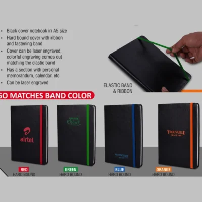 Buy Colorful Laser Engrave Notebook in bulk for Corporate Gifting | Corporate Gyft