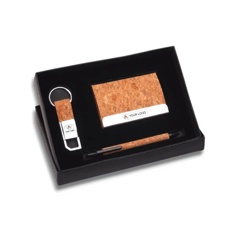 Buy Modernized 3-in-1 Brown Office Gift Set in bulk for Corporate Gifting | Corporate Gyft