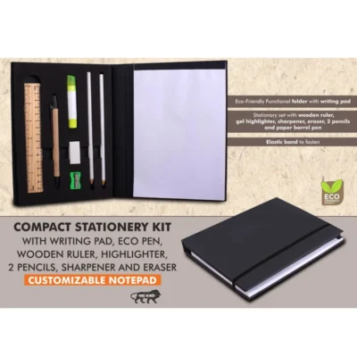 Buy Compact Eco Stationery Kit with Notepad in bulk for Corporate Gifting | Corporate Gyft