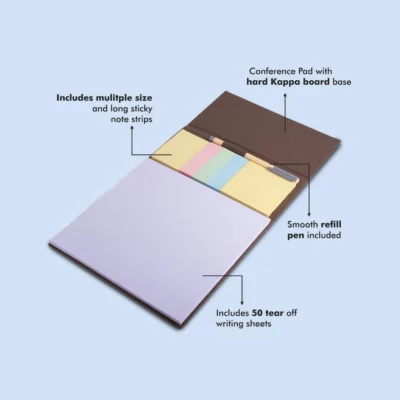 Buy Conference Writing Pad with Pen in bulk for Corporate Gifting | Corporate Gyft