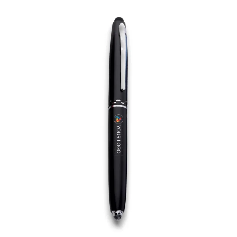 Buy Daniel: Metal stylus pen with torch (chrome finish) in bulk for Corporate Gifting | Corporate Gyft