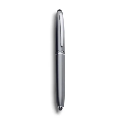 Buy Daniel: Metal stylus pen with torch (chrome finish) in bulk for Corporate Gifting | Corporate Gyft