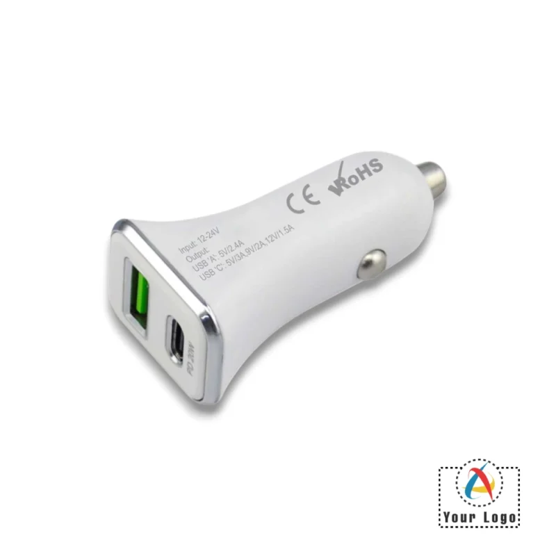 Buy Fast Car Charger with USB-C Port in bulk for Corporate Gifting | Corporate Gyft
