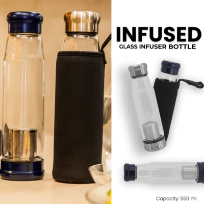 Buy Infused Glass Infuser Bottle in bulk for Corporate Gifting | Corporate Gyft