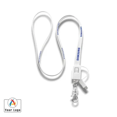 Buy Lanyard 2-in-1 Charging Cable in bulk for Corporate Gifting | Corporate Gyft