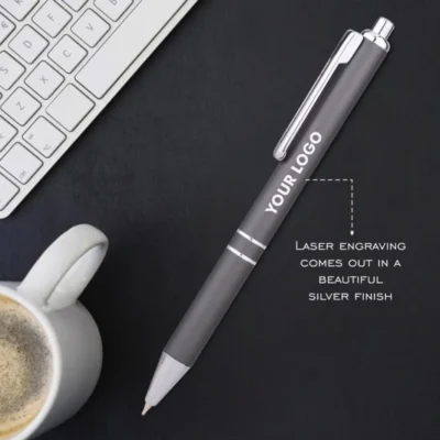 Buy Double Ring Metal Pen with Loop in bulk for Corporate Gifting | Corporate Gyft