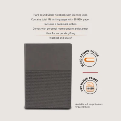 Buy Majestic Slant Notebook in bulk for Corporate Gifting | Corporate Gyft