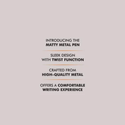 Buy Matte Metal Twist Pen in bulk for Corporate Gifting | Corporate Gyft