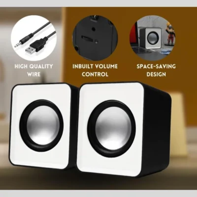 Buy Mini PC Speakers with Volume Control in bulk for Corporate Gifting | Corporate Gyft