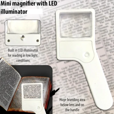 Buy Mini Magnifier with Built-in Torch in bulk for Corporate Gifting | Corporate Gyft