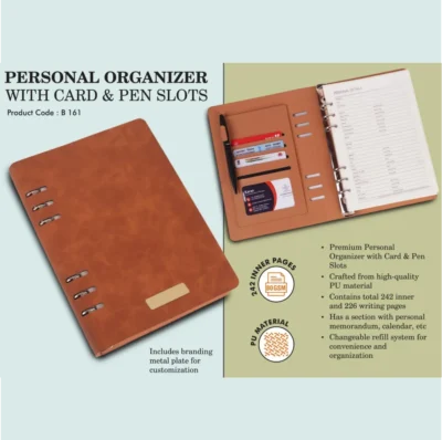 Buy Personal Organizer with Slots in bulk for Corporate Gifting | Corporate Gyft