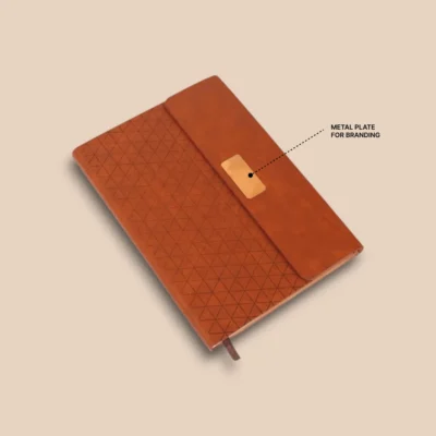 Buy Pyramid 3-Fold Notebook in bulk for Corporate Gifting | Corporate Gyft
